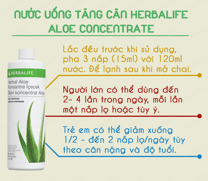 Nước uống tăng cân Herbalife Aloe Concentrate